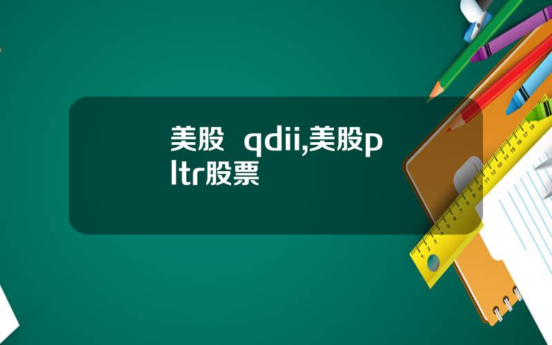美股  qdii,美股pltr股票